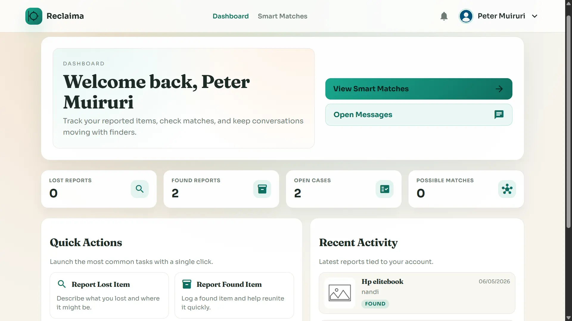 Reclaima (Final Year Project) project preview